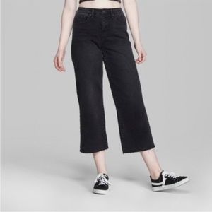Wild Fable High-Rise Wide Leg Cropped Jeans